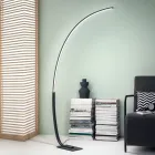 Piantana Moderna a LED Dimmerabile in Metallo Nero, Oro o Bianco - Gondola Viadurini