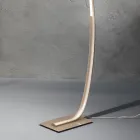 Piantana Moderna a LED Dimmerabile in Metallo Nero, Oro o Bianco - Gondola Viadurini