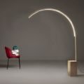 Piantana Moderna con Luce LED Dimmerabile in Metallo Verniciato - Picea