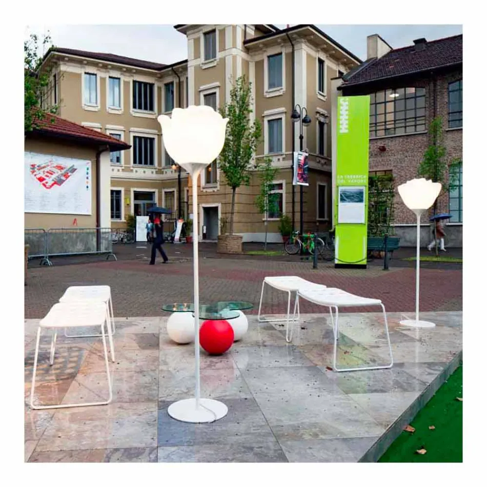 Piantana per Esterni di Design Moderno a Forma di Rosa - Baby Love by Myyour Viadurini