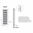 Piastra Radiante Elettrica in Acciaio Design a 5 Barre fino a 1000 Watt - River Viadurini