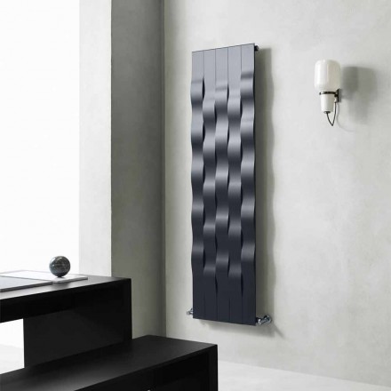 Piastra Radiante in Acciaio a 5 Barre Design Verticale fino a 1003 Watt - River Viadurini