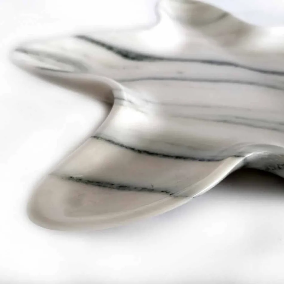 Piattino Moderno in Marmo a Forma di Stella Marina Made in Italy - Ticcio Viadurini