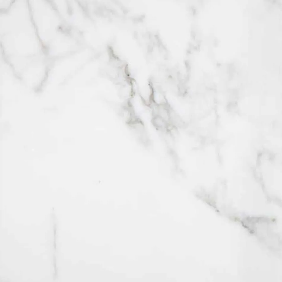 Piattino Porta Sapone in Marmo Bianco di Carrara Made in Italy - Sismo Viadurini