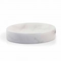 Piattino Porta Sapone in Marmo Bianco di Carrara Made in Italy - Sismo