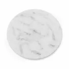 Piatto da Formaggi Rotondo in Marmo Bianco o Nero Made in Italy - Kirby Viadurini