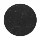 Piatto da Formaggi Rotondo in Marmo Bianco o Nero Made in Italy - Kirby Viadurini