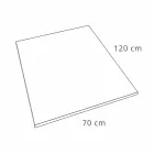 Piatto Doccia 120x70 in Resina Effetto Ardesia con Griglia in Acciaio - Sommo Viadurini