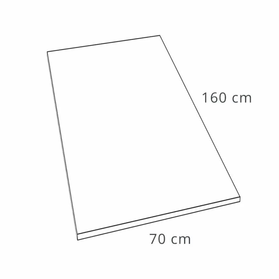 Piatto Doccia 160x70 Design Moderno in Resina Bianca Effetto Ardesia - Sommo Viadurini