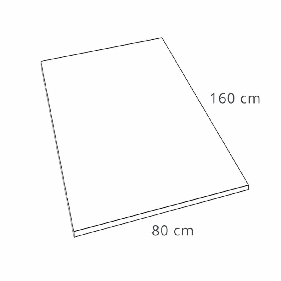 Piatto Doccia 160x80 cm in Resina Bianca con Piletta e Copripiletta - Estimo Viadurini
