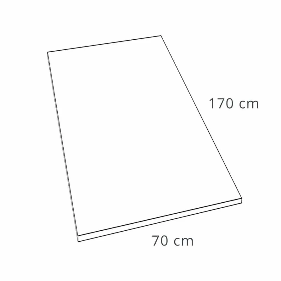 Piatto Doccia in Resina Bianca Effetto Ardesia 170x70 Design Moderno - Sommo Viadurini