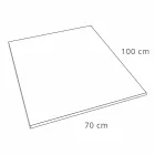 Piatto Doccia in Resina Effetto Velluto Bianco 100x70 con Copripiletta - Estimo Viadurini
