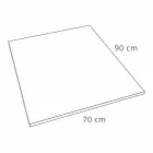 Piatto Doccia Moderno 90x70 in Resina Bianca Effetto Ardesia - Sommo Viadurini