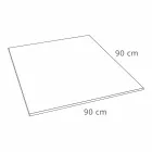 Piatto Doccia Moderno Quadrato 90x90 in Resina Bianca Effetto Ardesia - Sommo Viadurini