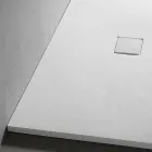 Piatto Doccia Moderno Rettangolare 100x80 cm in Resina Effetto Velluto - Estimo Viadurini