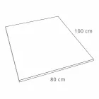 Piatto Doccia Moderno Rettangolare 100x80 cm in Resina Effetto Velluto - Estimo Viadurini