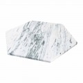 Piatto Esagonale da Portata in Marmo Bianco Carrara o Nero Marquinia - Ludivine