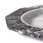 Piatto Piano in Marmo Satinato Varie Finiture Design Lusso Italiano - Rodio Viadurini