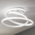 Plafoniera a LED in Metallo Verniciato Bianco Design Moderno - Rivolta