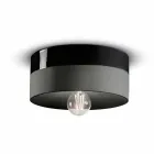 Plafoniera a Soffitto Circolare in Ceramica Colorata Made in Italy – Ferroluce Pi Viadurini