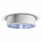 Plafoniera a Soffitto Circolare in Ceramica Colorata Made in Italy – Ferroluce Pi Viadurini