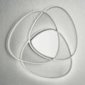 Plafoniera Applique a LED in Metallo Finitura Oro o Argento - Rosella