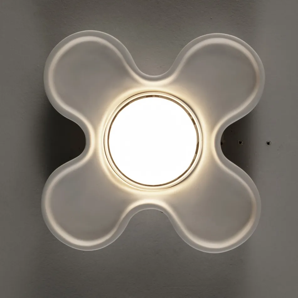 Plafoniera Artigianale in Ceramica e Alluminio Made in Italy - Toscot Clover Viadurini
