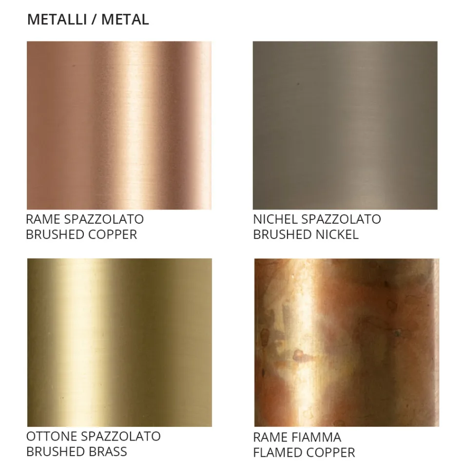 Plafoniera Artigianale in Ceramica e Metallo Realizzata in Italia - Toscot Match Viadurini