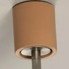 Plafoniera Artigianale in Ceramica e Metallo Realizzata in Italia - Toscot Match Viadurini
