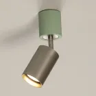 Plafoniera Artigianale in Ceramica e Metallo Realizzata in Italia - Toscot Match Viadurini