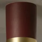 Plafoniera Artigianale in Ceramica e Ottone Realizzata in Italia - Toscot Match Viadurini