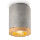 Plafoniera Artigianale in Legno e Ceramica Design Stile Nordico - Nateca Viadurini