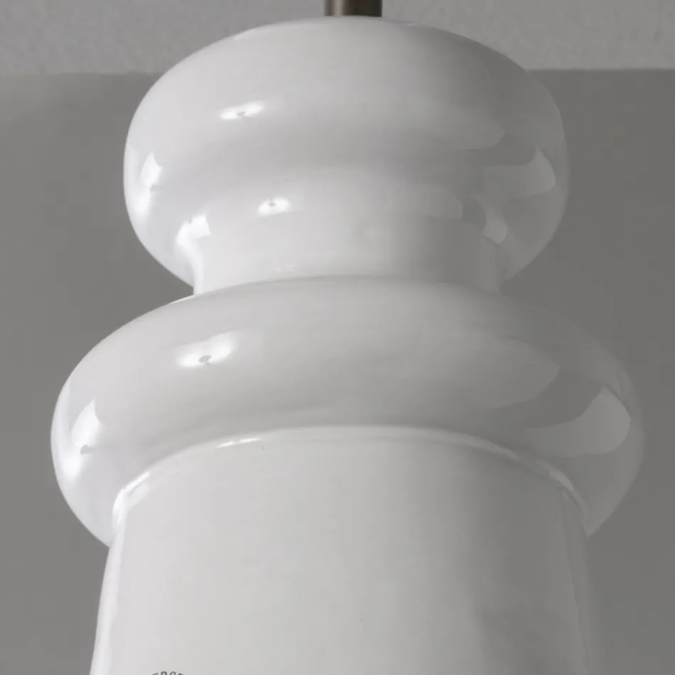 Plafoniera Artigianale in Maiolica e Alluminio Made in Italy - Toscot Battersea Viadurini