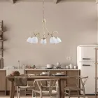Plafoniera bianca LED per un’illuminazione elegante degli interni – Cosmo Viadurini