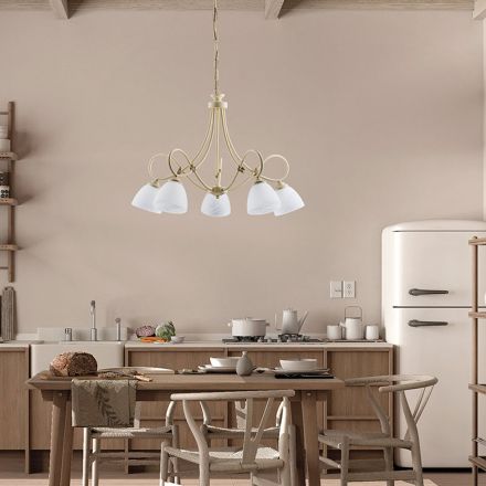 Plafoniera bianca LED per un’illuminazione elegante degli interni – Cosmo Viadurini