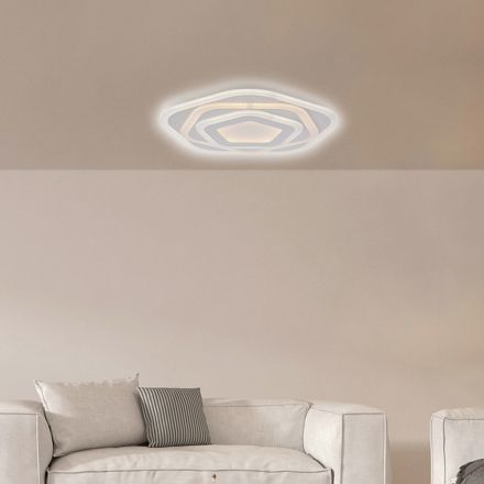 Plafoniera Bianco Led per Illuminazione Interni - Vega Viadurini