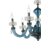 Plafoniera Classica 8 Luci in Vetro Artigianale Lusso Italiano - Saline Viadurini