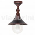 Plafoniera da giardino in alluminio pressofuso made in Italy, Anusca