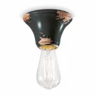 Plafoniera da soffitto a faretto vintage stile urbano Diane Ferroluce Viadurini