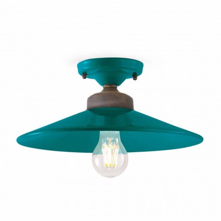 Plafoniera da soffitto di design in ceramica e ottone Cecilia Viadurini