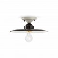 Plafoniera da soffitto di design in ceramica lucida Jane Ferroluce
