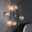 Plafoniera in Ferro con 4 Luci Made in Italy - Delos Viadurini