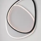 Plafoniera in Metallo Bianco Nero Led per Illuminazione Interni - Ophiuchus Viadurini