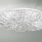 Plafoniera in Vetro Veneziano e Metallo Bianco Made in Italy - Artemide Viadurini