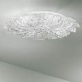 Plafoniera in Vetro Veneziano e Metallo Fatta a Mano in Italia - Artemide