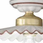 Plafoniera rustica da soffitto in ceramica Ferroluce L'Aquila Viadurini