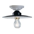 Plafoniera rustica in ceramica da soffitto Ferroluce Potenza