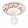 Plafoniera soffitto in ceramica decorata Ferroluce Potenza