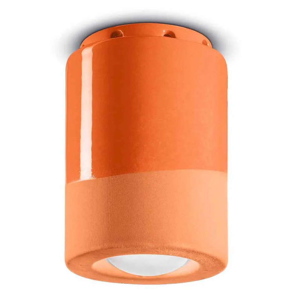Plafoniera Vintage a Soffitto in Ceramica Made in Italy – Ferroluce Pi Viadurini