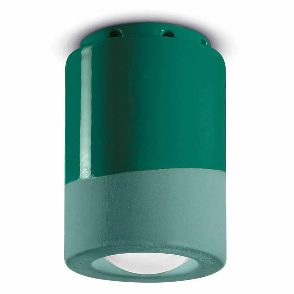Plafoniera Vintage a Soffitto in Ceramica Made in Italy – Ferroluce Pi Viadurini